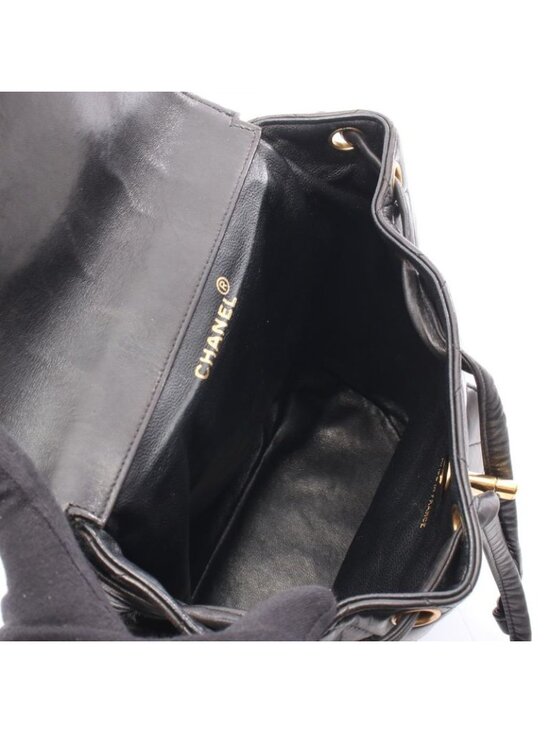 Chanel Rucksack Sac Backpack Quilted Black Lambskin main image 4
